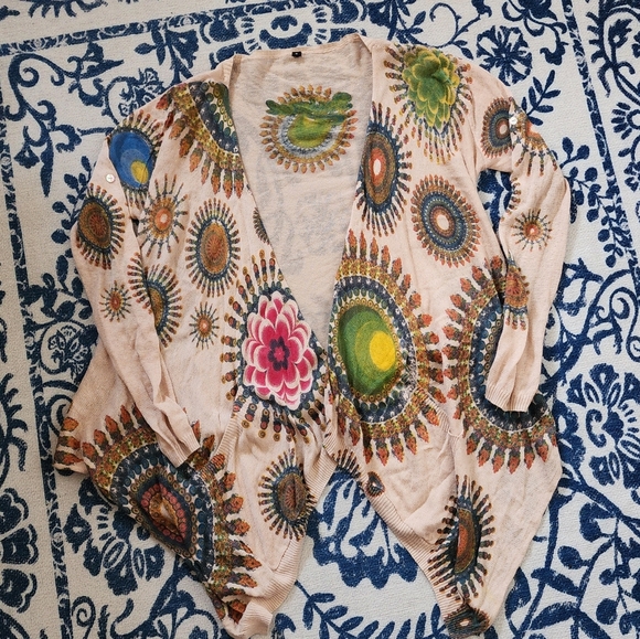 Desigual boho summer cardigan small - Picture 1 of 11